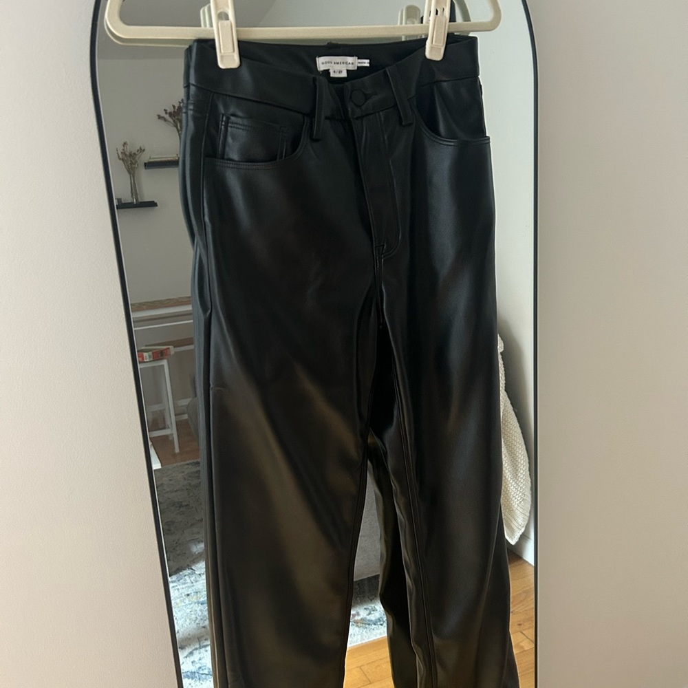 Good American leather pants
